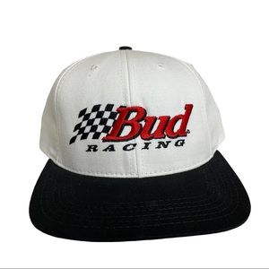 Vintage Budweiser Racing Hat Nascar Snapback